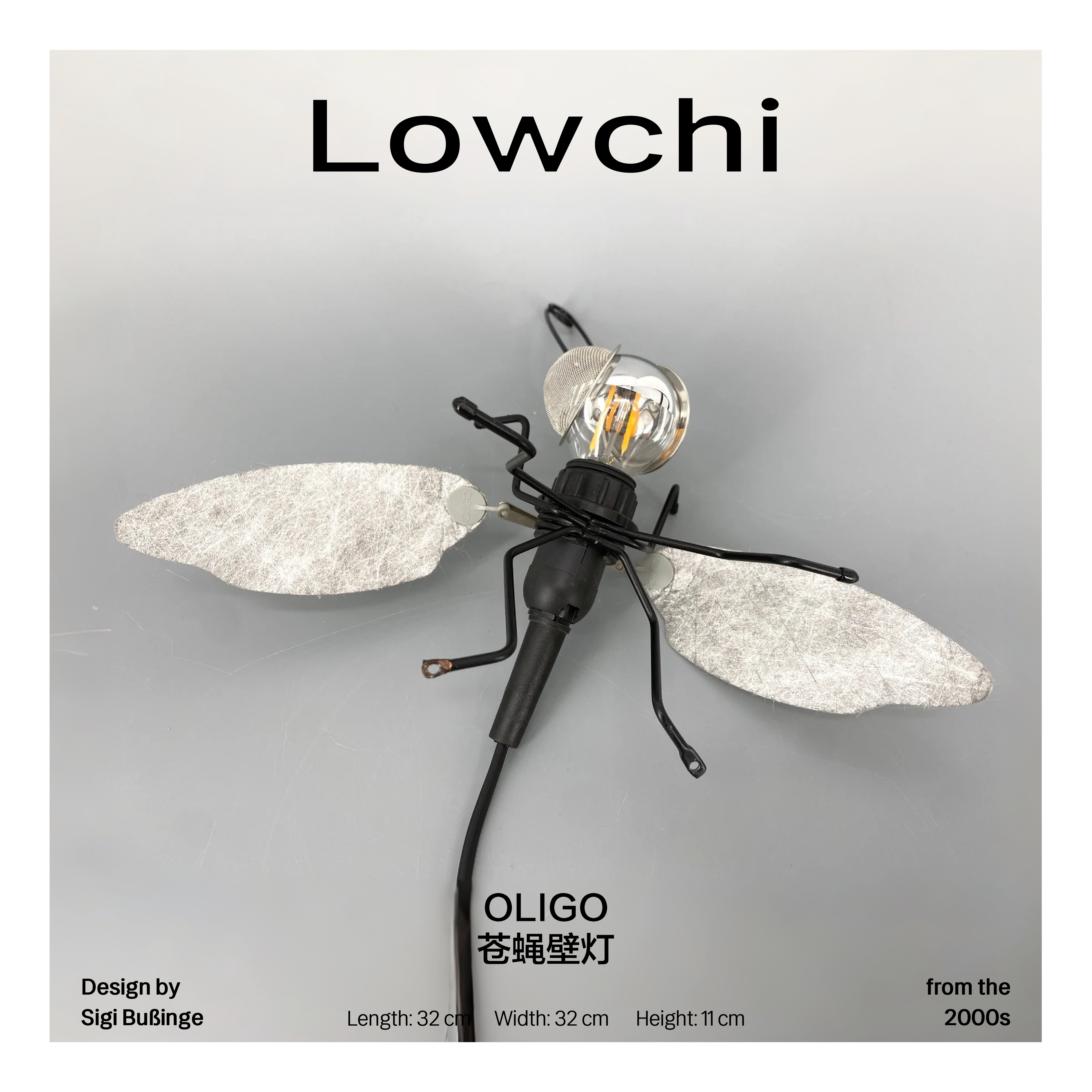 LOWCHI Home 007 OLIGO fly wall lamp