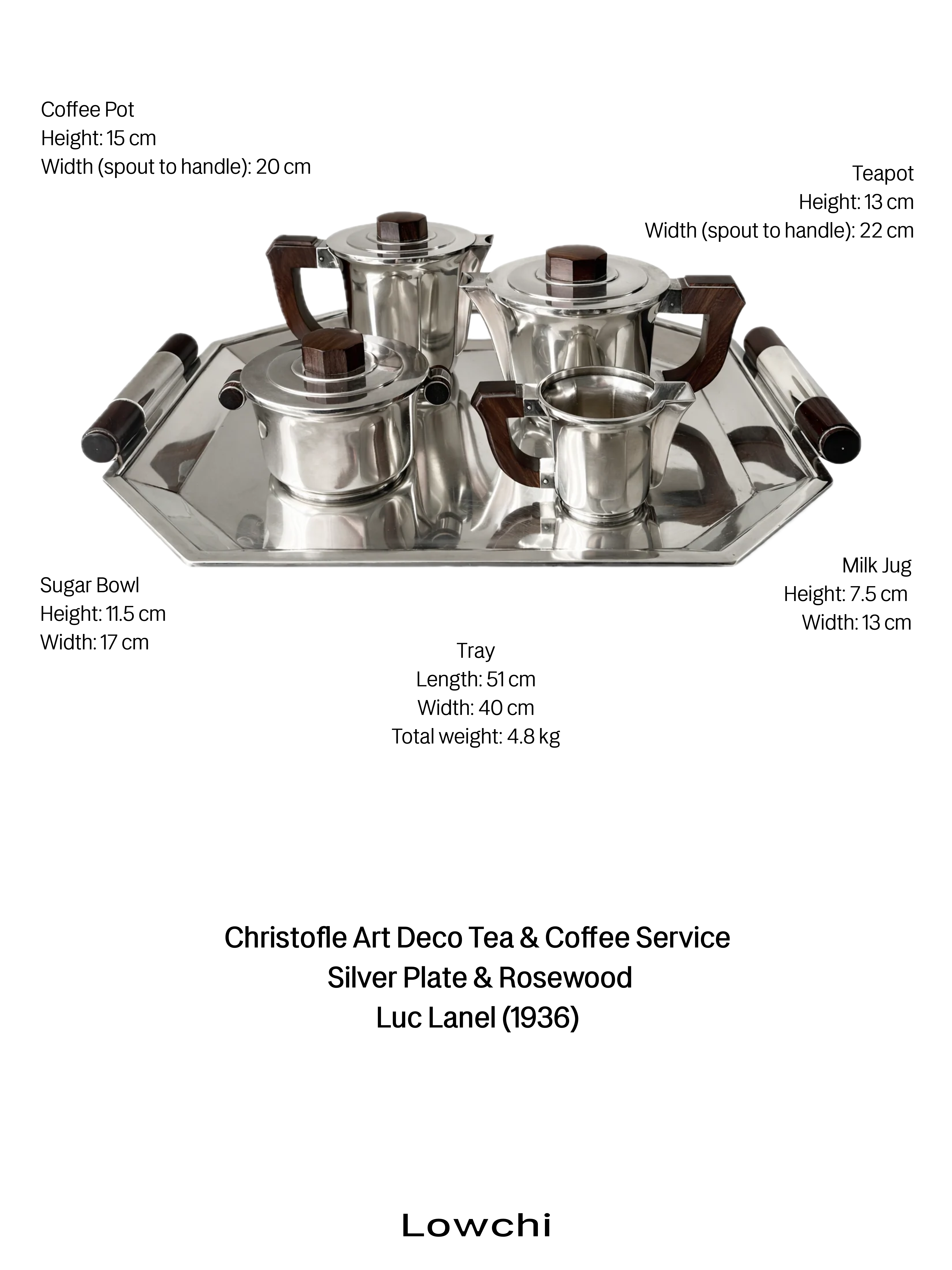 LOWCHI Home 015 Christofle Art Deco tea and coffee service